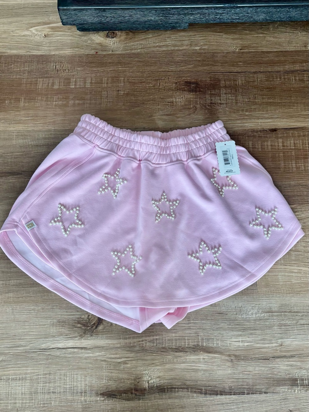 Simply Southern Light Pink Pearl Star Skort